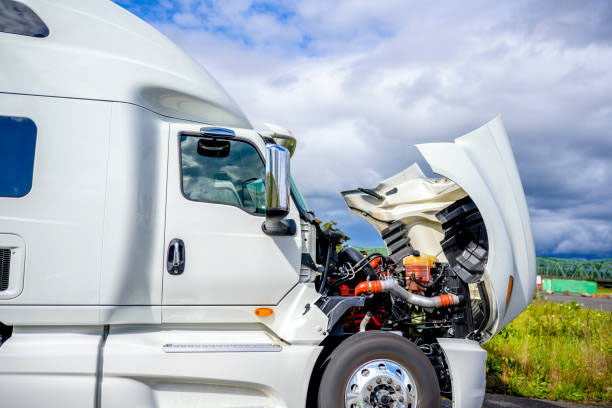 semi broken down